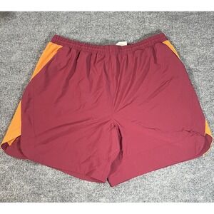 Peloton‎ Shorts Men's Large Activwear Orange Maroon